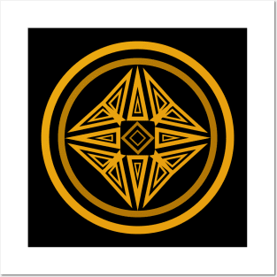 Magic runes  Mystical geometry sign  Alchemy mystical symbol Posters and Art